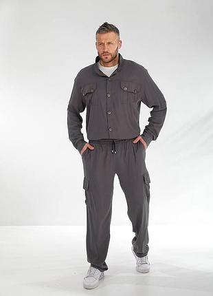 Мужской льняной костюм (50-60)