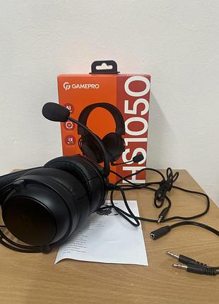 Ігрова гарнітура/навушники gamepro hs1050(black)