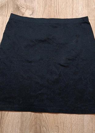 Черная юбка-миди, отличного состояния