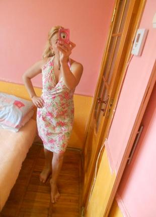 Платье салотово-розово-белое red herring4 фото