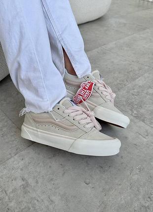 Женские кеды vans knu pastels pink premium