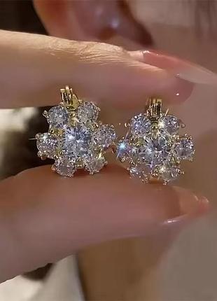 Серьги с камушками