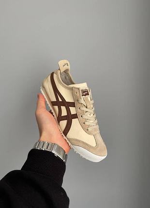 Кроссовки 1011B304 asics onitsaka tiger For 66 'beige suede brown' 1183b391-251