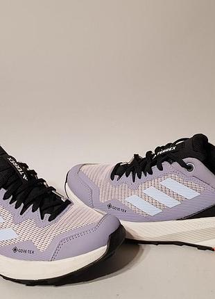 Adidas terrex trailrider#x purple 39р 25см кроссовки трейловые для трейлраннинга gore-tex