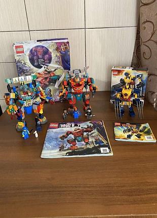 Роботы тони старка и росомаха lego marvel original 76194 (точный двойник), 76202