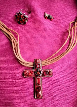 Прикраси , біжутерія , кулон , підвіс хрест , сережки , обручка