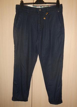 Льняные брюки jack & jones craftsmanship р.32\32 лён лиоцелл