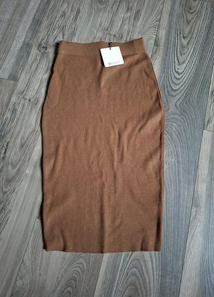 Спідниця бєж, коричнева xs