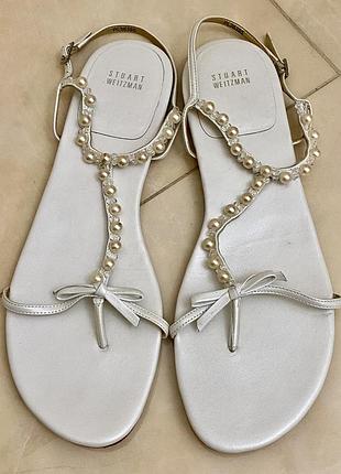 Новые дизайнерские кожаные босоножки stuart weitzman 42 размера