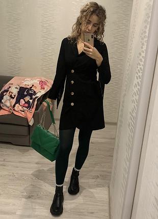 Платье пиджака с бахромой