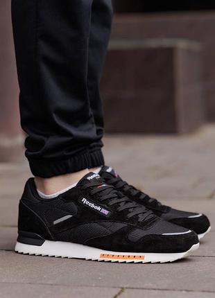 Кросівки reebok classic super leather black white