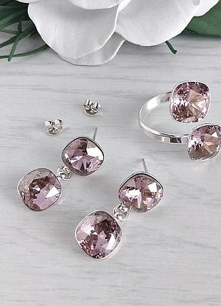 Комплект украшений с кристаллами swarovski