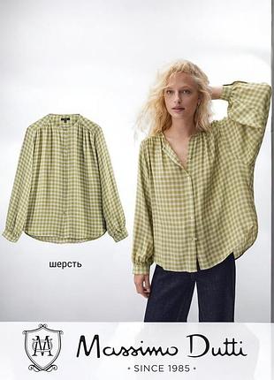 Massimo dutti блуза з домішкою вовни