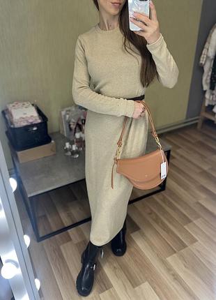 Шикарное миди платье zara трикотажное, новая коллекция, качество🔥 также подойдет для беременных!