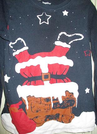 Кофта новогодняя.6-8 лет.рост 122-128см 2