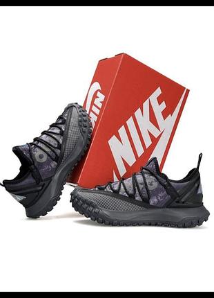 Чоловічі кросівки nike acg mountain fly low grey black