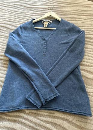 2-ply cashmere реглан, хл, голубого цвета