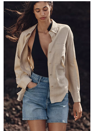 Лляна сорочка zara