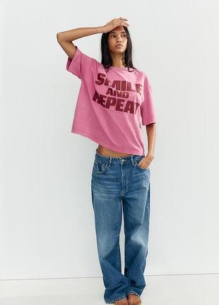 Футболка женская розовая вареная zara new4 фото