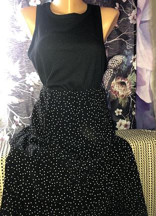 Юбка миди разрез на ножку