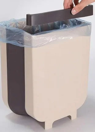 Відро для сміття на двері foldable trash bin маленький