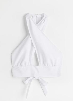 Топ белый размер хс-с, h&m