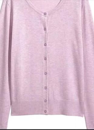 Кардиган сиреневого цвета от h&m