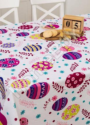Пасхальна скатертина натуральна бавовна