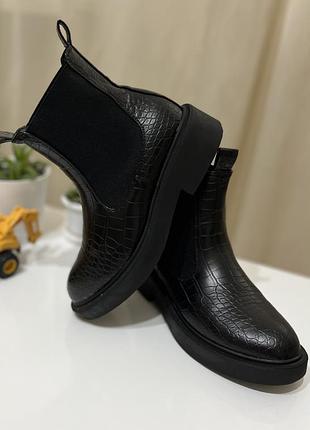 Демисезонные ботинки/челси, topshop, размер 37,5/38