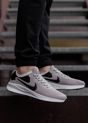 Кроссовки nike tanjun grey white black 9