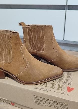 Ковбойки козаки замш р.37 24 см руді