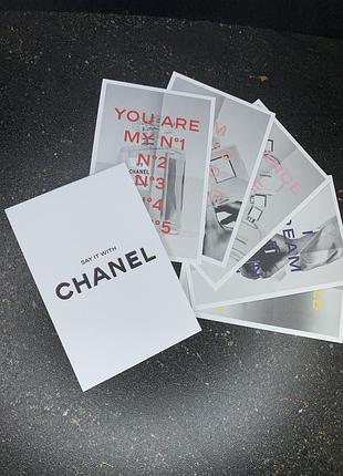 Набір пробників парфумів chanel 5шт - coco mademoiselle, №5, chance, bleu de chanel, gabrielle