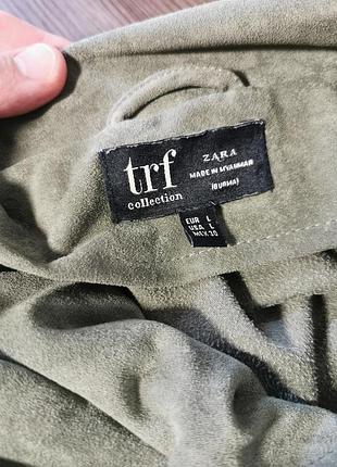 Zara trf collection замшевая куртка4 фото