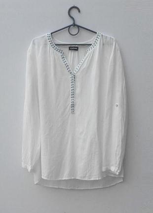 Рубашка с длинным рукавом из вискозы