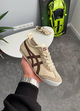 Кроссовки 1011B304 asics onitsaka tiger For 66 'beige suede brown' 1183b391-2512 фото