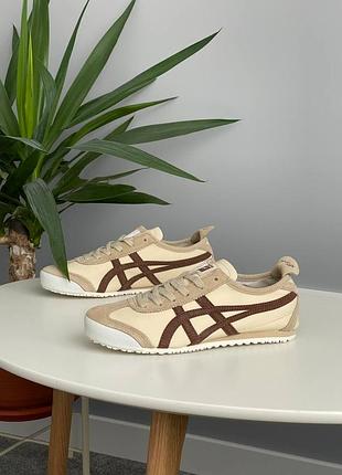 Кроссовки 1011B304 asics onitsaka tiger For 66 'beige suede brown' 1183b391-2514 фото