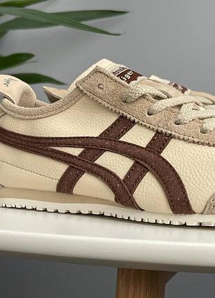 Кроссовки 1011B304 asics onitsaka tiger For 66 'beige suede brown' 1183b391-2518 фото