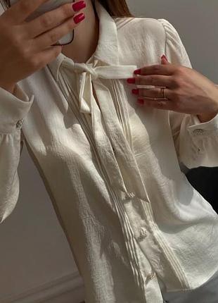 Блузка zara сатинова