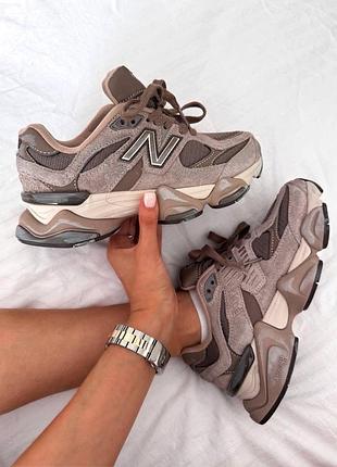 Жіночі кросівки new balance 9060 « mushroom brown » premium