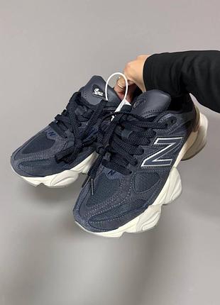 Жіночі кросівки new balance 9060 navy / white premium