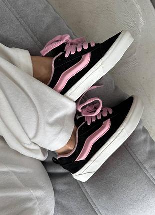 Женские vans knu black / pink premium
