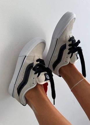 Женские vans knu beige / black premium