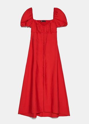 Червона сукня zara