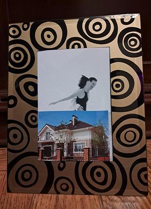 Стеклянная шикарная фоторамка