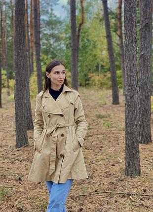 Тренч плащ укорочений hm