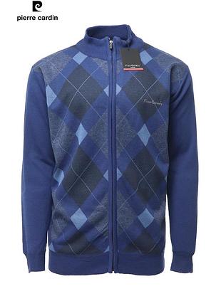 Чоловіча  якісна кофта кардиган pierre cardin full zipper оригінал [ 3xl ]