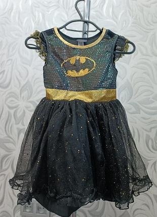 Карнавальное платье бэтвумен подруга бэтмен batman dc на возраст 5-6 лет