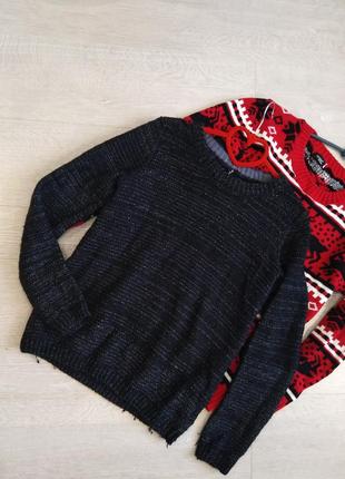 Теплый свитер с люрексом #добриречи