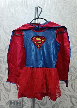 Костюм карнавальный супер-умен супер гёрл superwoman supergirl размер s