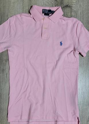 Блідо-рожева футболка polo ralph lauren/оригінал/футболка ralph lauren